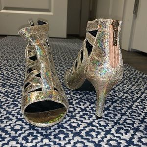 Metallic Gold Heels